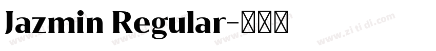 Jazmin Regular字体转换